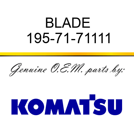 BLADE 195-71-71111