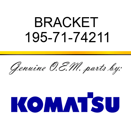 BRACKET 195-71-74211