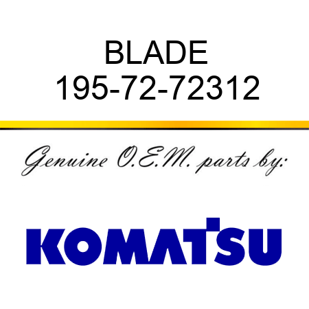 BLADE 195-72-72312