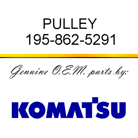PULLEY 195-862-5291