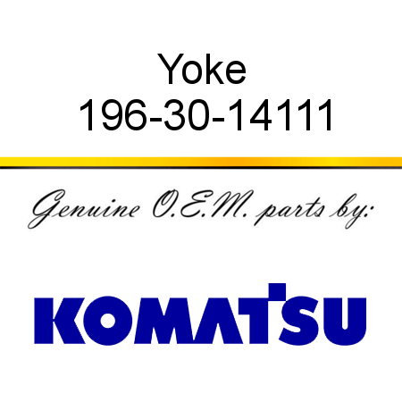Yoke 196-30-14111