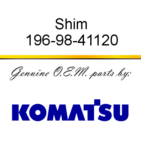 Shim 196-98-41120
