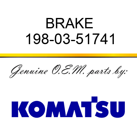 BRAKE 198-03-51741