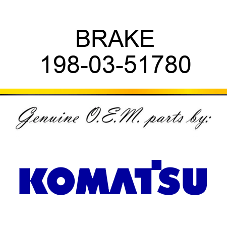 BRAKE 198-03-51780