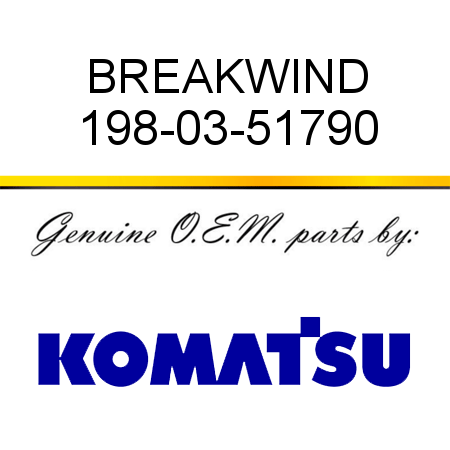 BREAK,WIND 198-03-51790