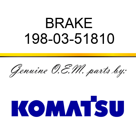BRAKE 198-03-51810