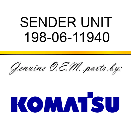 SENDER UNIT 198-06-11940