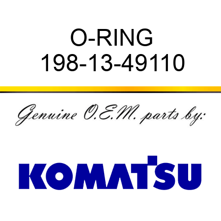 O-RING 198-13-49110