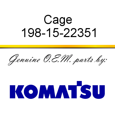 Cage 198-15-22351