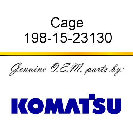 Cage 198-15-23130