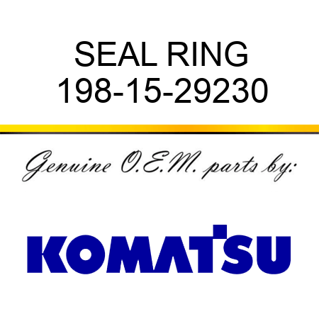 SEAL RING 198-15-29230