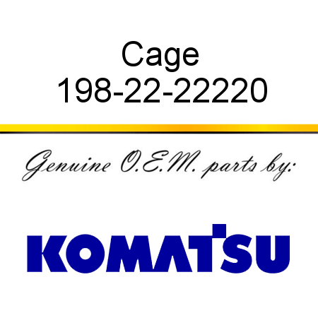 Cage 198-22-22220