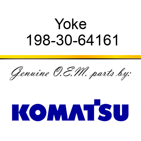 Yoke 198-30-64161