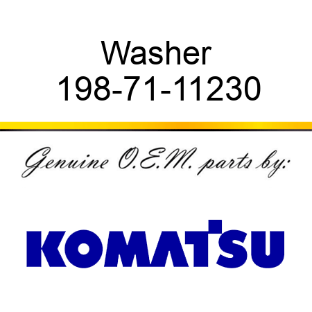 Washer 198-71-11230