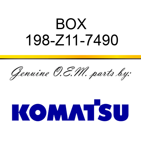 BOX 198-Z11-7490