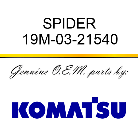 SPIDER 19M-03-21540