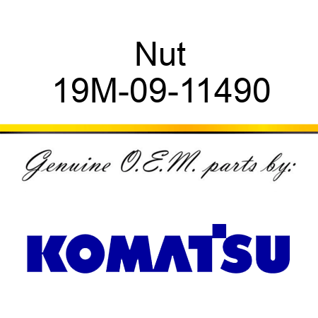 Nut 19M-09-11490