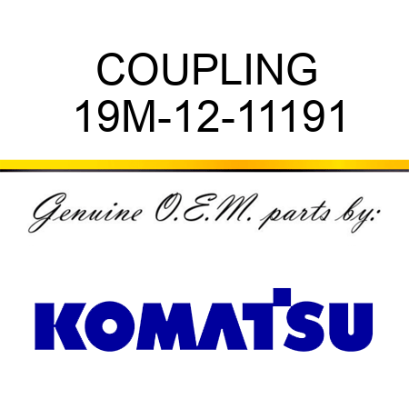 COUPLING 19M-12-11191