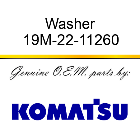 Washer 19M-22-11260