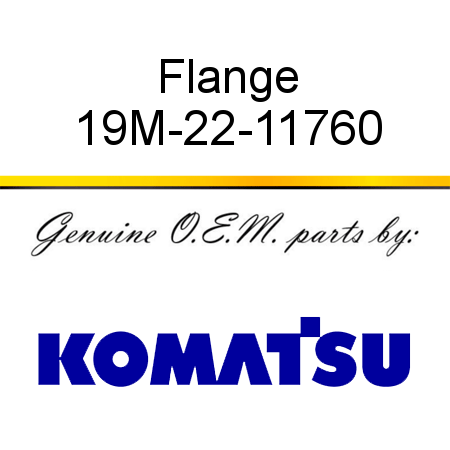 Flange 19M-22-11760