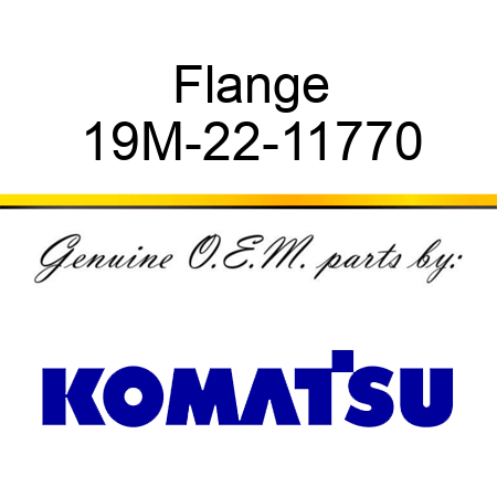 Flange 19M-22-11770