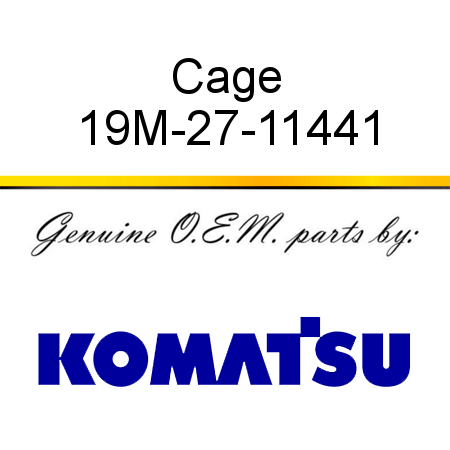 Cage 19M-27-11441