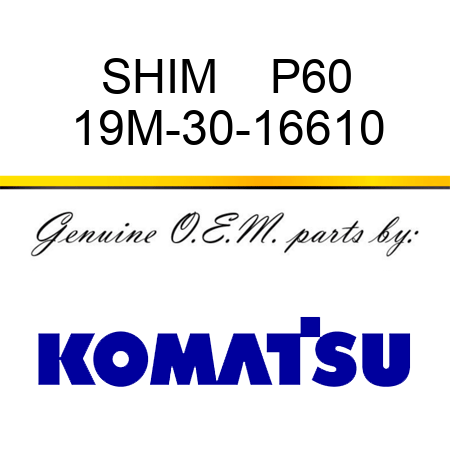 SHIM    P60 19M-30-16610
