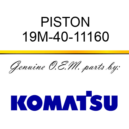 PISTON 19M-40-11160