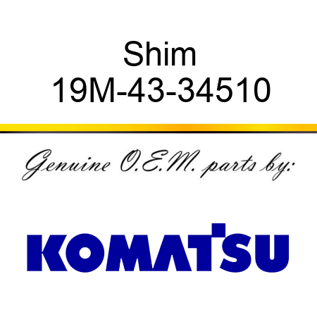 Shim 19M-43-34510