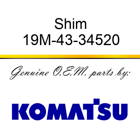 Shim 19M-43-34520