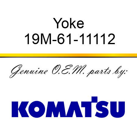 Yoke 19M-61-11112