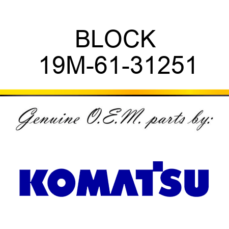 BLOCK 19M-61-31251