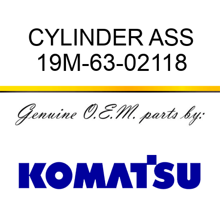 CYLINDER ASS 19M-63-02118