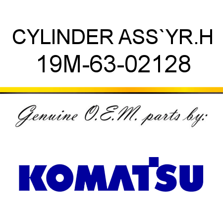 CYLINDER ASS`Y,R.H 19M-63-02128