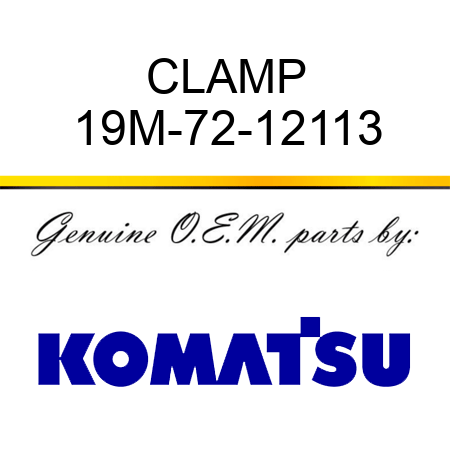 CLAMP 19M-72-12113
