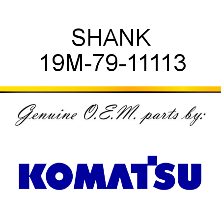 SHANK 19M-79-11113