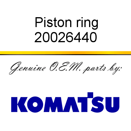 Piston ring 20026440