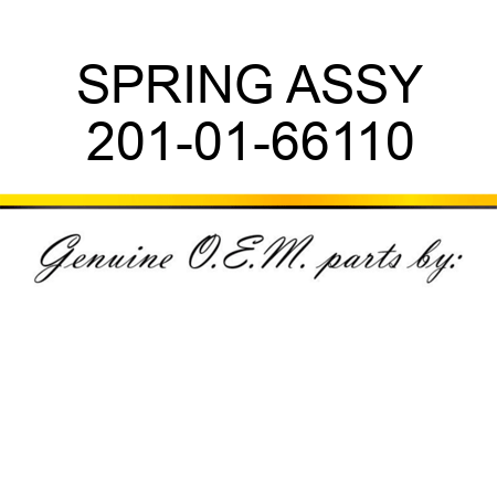 SPRING ASSY 201-01-66110