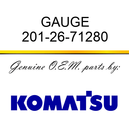 GAUGE 201-26-71280
