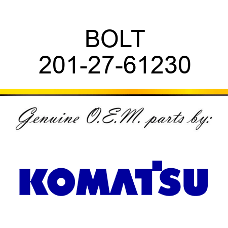 BOLT 201-27-61230