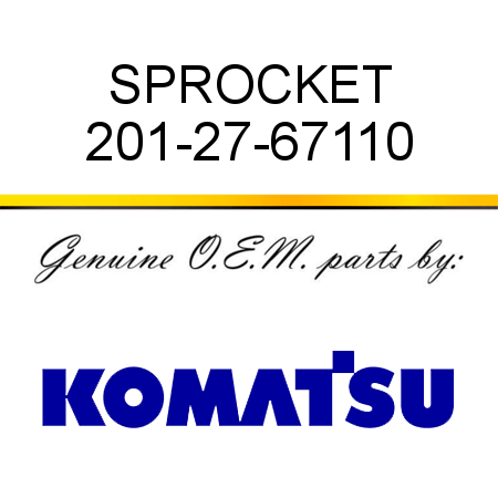 SPROCKET 201-27-67110