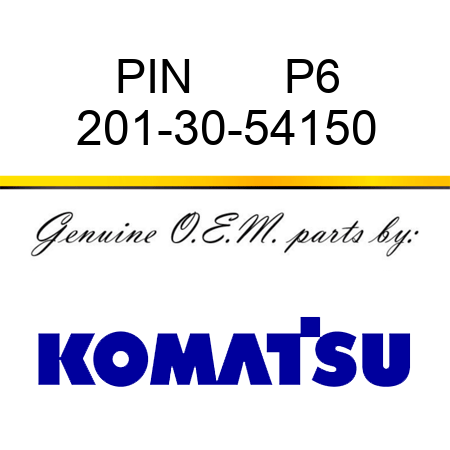 PIN       P6 201-30-54150