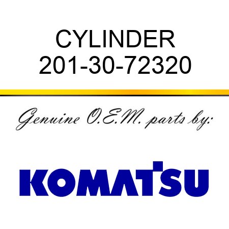 CYLINDER 201-30-72320