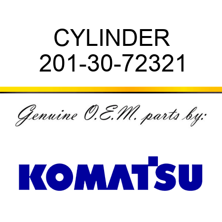 CYLINDER 201-30-72321