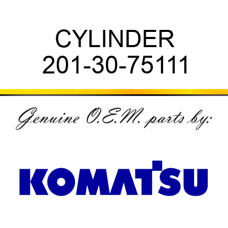 CYLINDER 201-30-75111