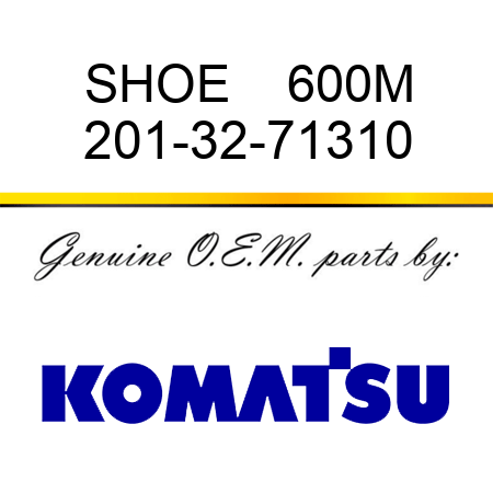 SHOE    600M 201-32-71310