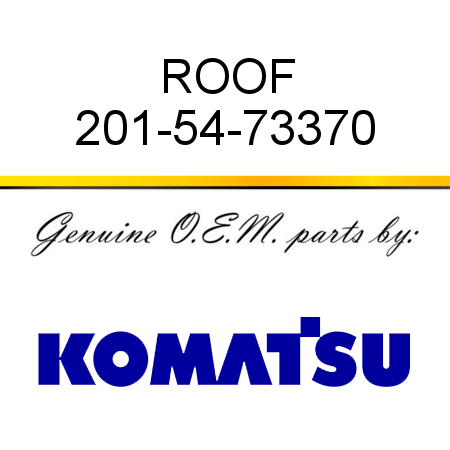 ROOF 201-54-73370