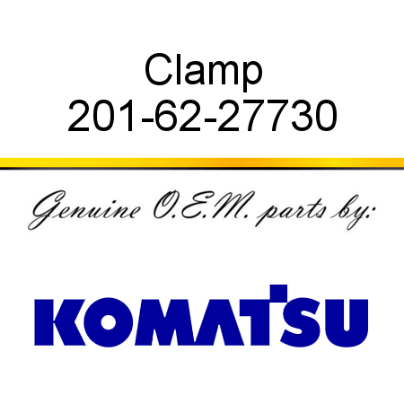 Clamp 201-62-27730