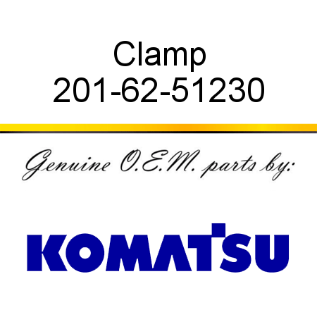 Clamp 201-62-51230