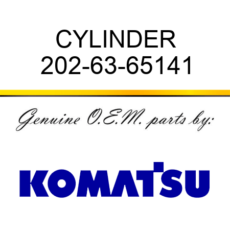 CYLINDER 202-63-65141